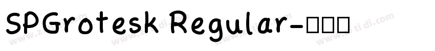 SPGrotesk Regular字体转换